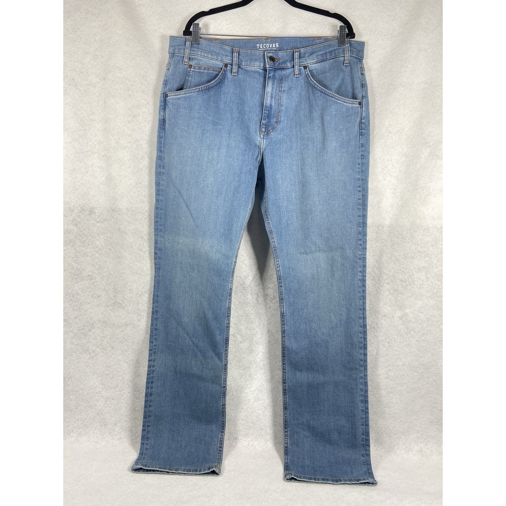 New Tecovas Jeans Men's 36x34 Light Blue Premium Standard New